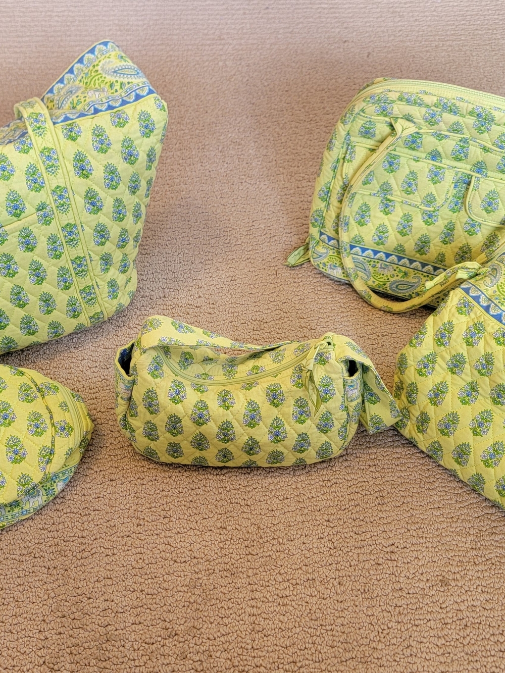 Vera Bradley Quilted 5-Piece Set